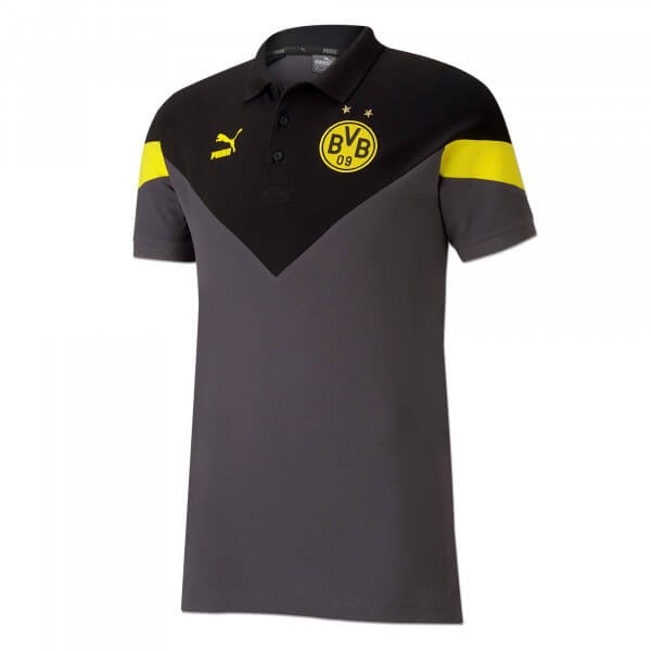 Polo Borussia Dortmund 2019/20 Negro Gris